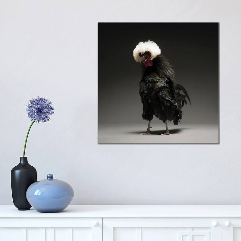 iCanvas "Black Polish Big" by CHICken Canvas Print - 18x18x1.5