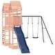 preview thumbnail 3 of 21, vidaXL Swing Set Outdoor Backyard Wooden Playground Equipment for Kids Age 3-8