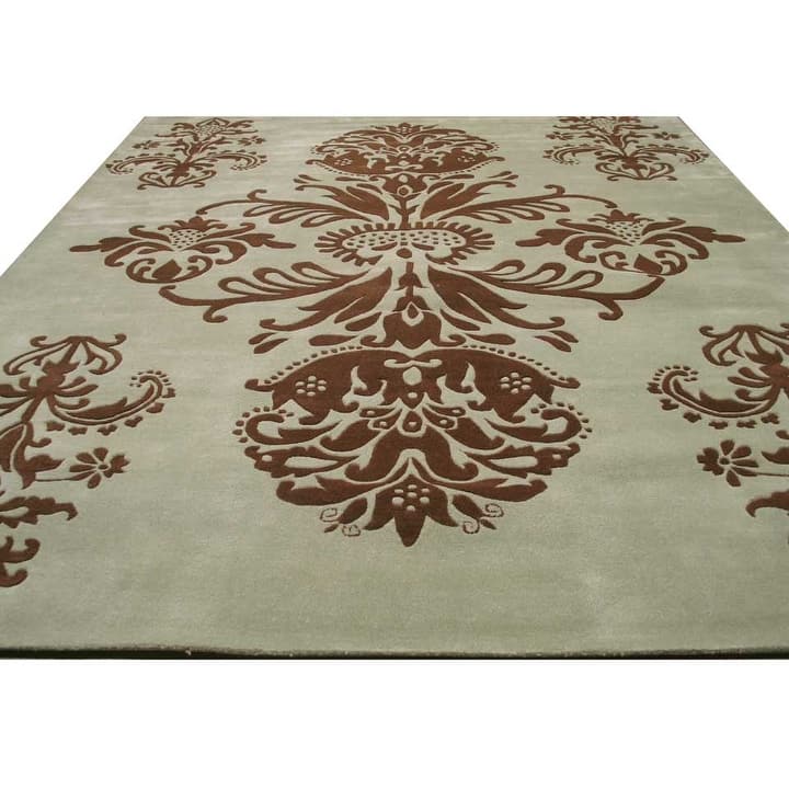 Green Contemporary Abstract Ladan Area Rug - 8' 9 x 11' 9