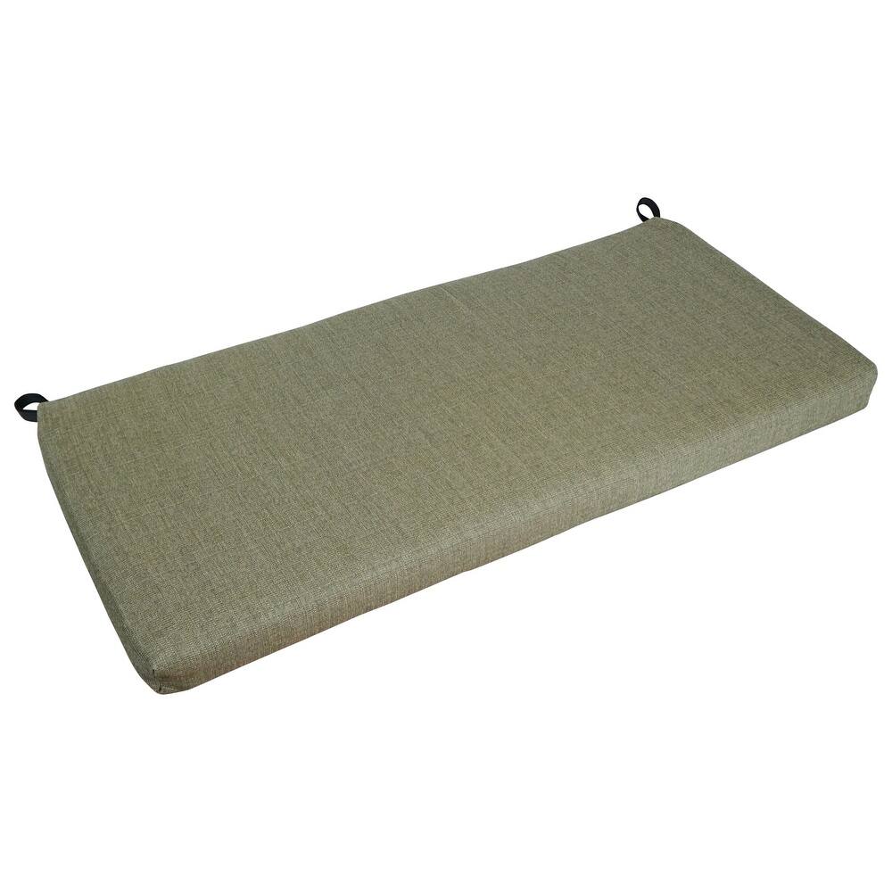 42-inch by 19-inch Premium Woven Olefin Indoor/Outdoor Loveseat Cushion - 42 x 19