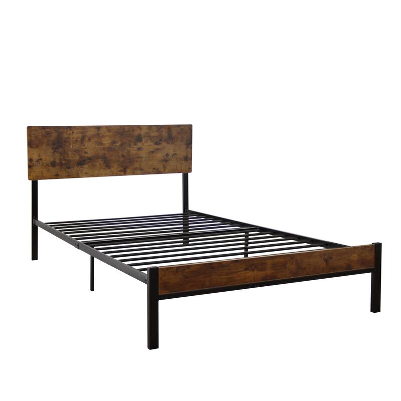 Twin Size metal bed Sturdy System Metal Bed Frame,Modern style and comfort to any bedroom