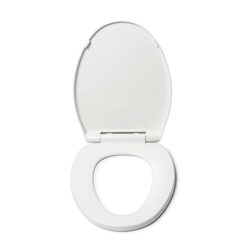 Croydex Barkley Stick Tight Elongated Toilet Seat, White