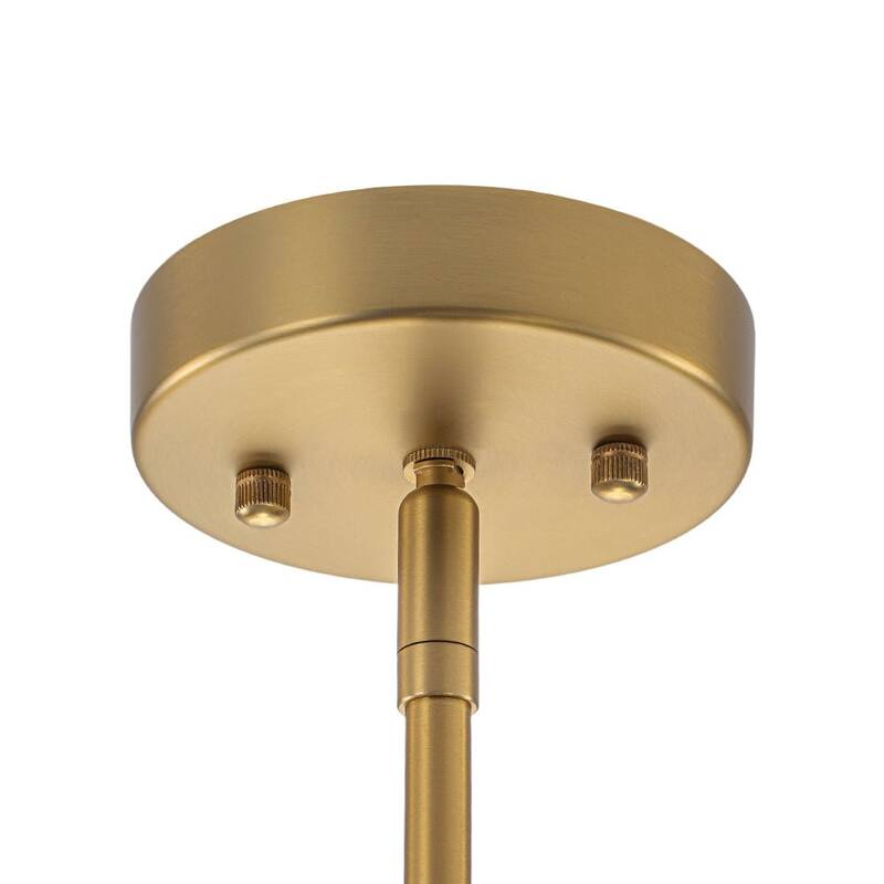 Modern 8-Light Gradient Blue Glass Bubble Linear Sputnik Chandelier