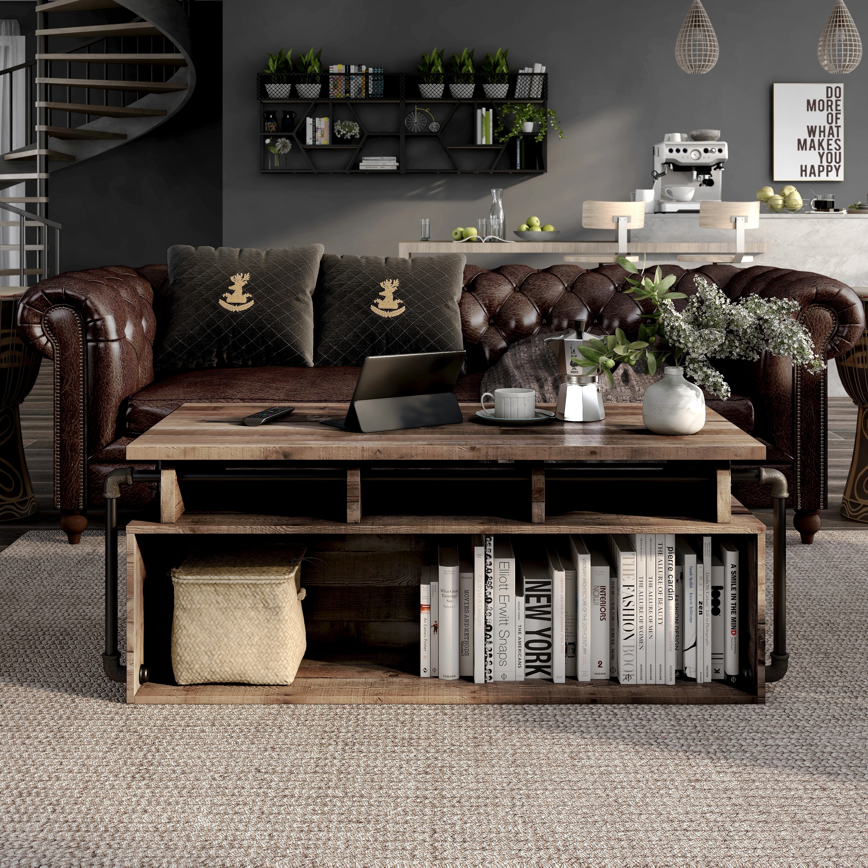 Carbon loft callis industrial sales brown lift top coffee table