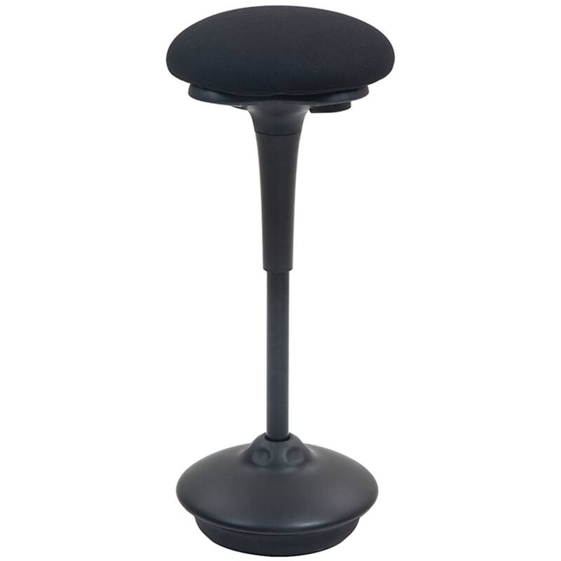 Adjustable Wobble Chair for Active Sitting Ergonomic Stool with Height Adjustment and 360 Degree Rotation - Black