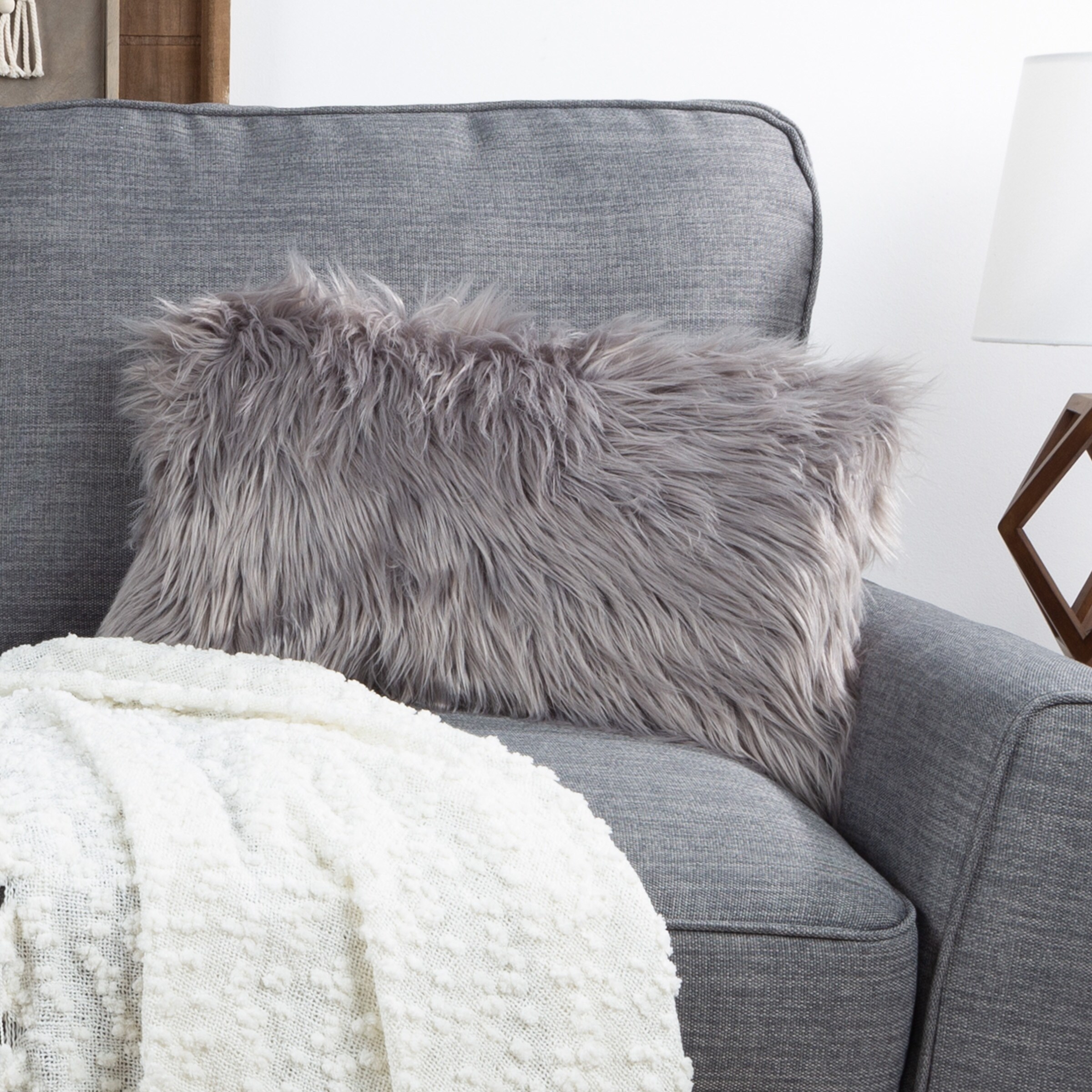 Hastings Home Solid Colour Throw Pillow