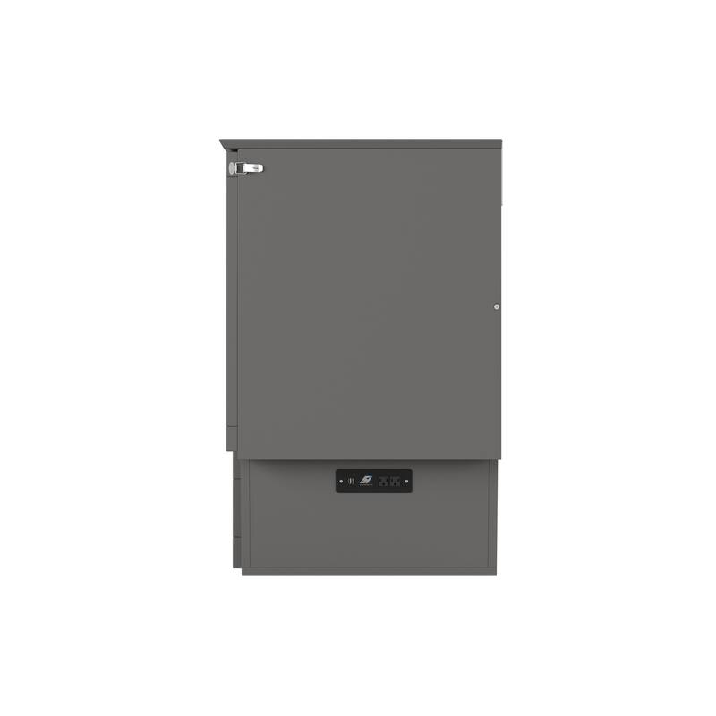 Monroe Full Murphy Bed Chest with 6" Memory Foam Mattress