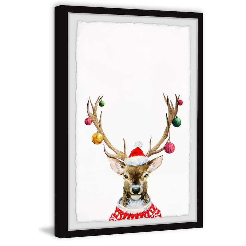 'Guide My Sleigh' Framed Painting Print