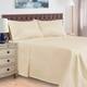Egyptian Cotton 400 Thread Count Solid Bed Sheet Set by Superior - California King - Ivory