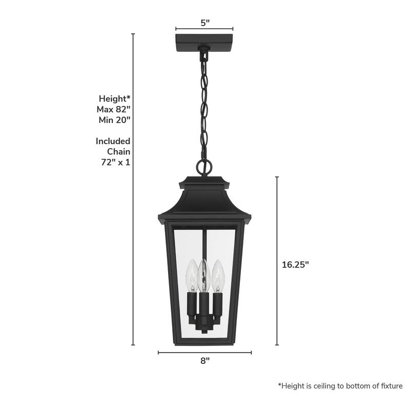 Hunter Spring Cove Outdoor 3 Light 17 Inch Pendant - Traditional - Entryways, Porches, or Outdoor Gathering Spaces