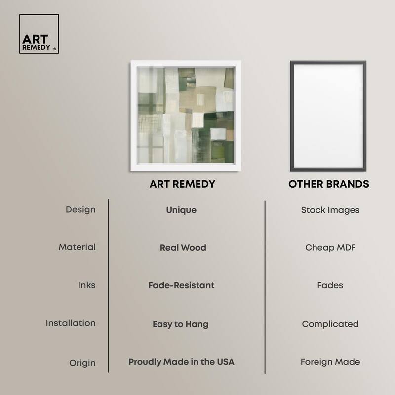 Pale Jade Green II Shadowbox by Art Remedy