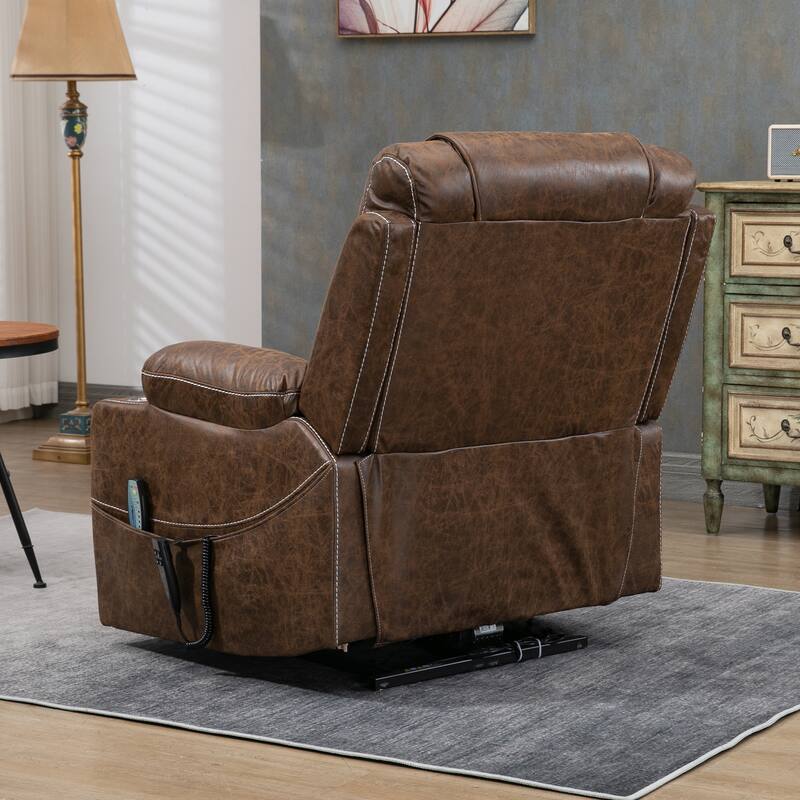 Upgraded Flagship Dual Motor Independent Control Oversized 180° Lay Flat Power Lift Recliner Chair