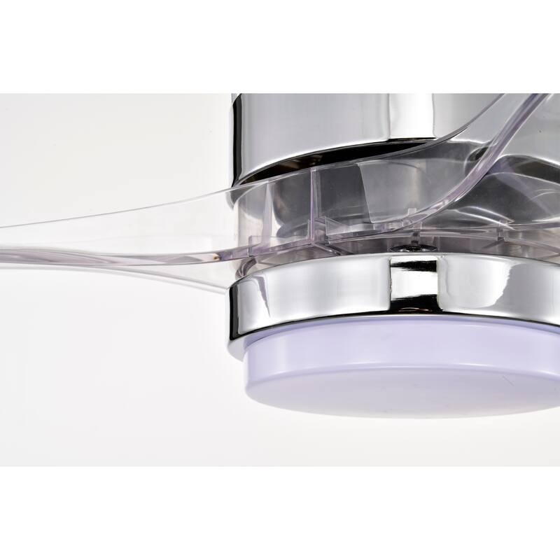 Murdo Sleek Modern 3-Blade LED Lighted Ceiling Fan with Remote