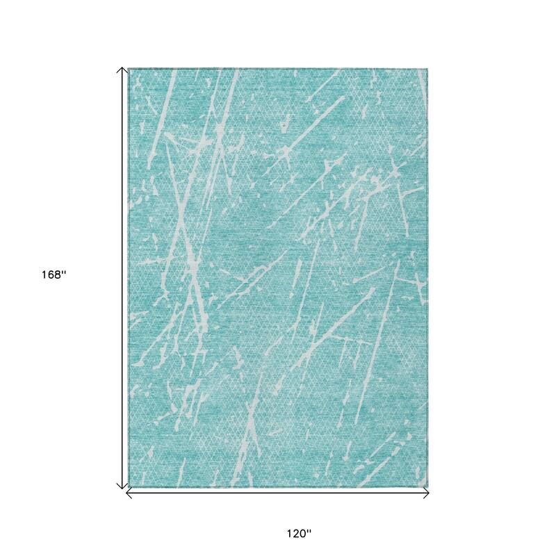 HomeRoots Abstract Transitional Rectangle Outdoor Rug