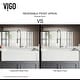 preview thumbnail 3 of 45, VIGO White Casement Front Matte Stone Farmhouse Kitchen Sink