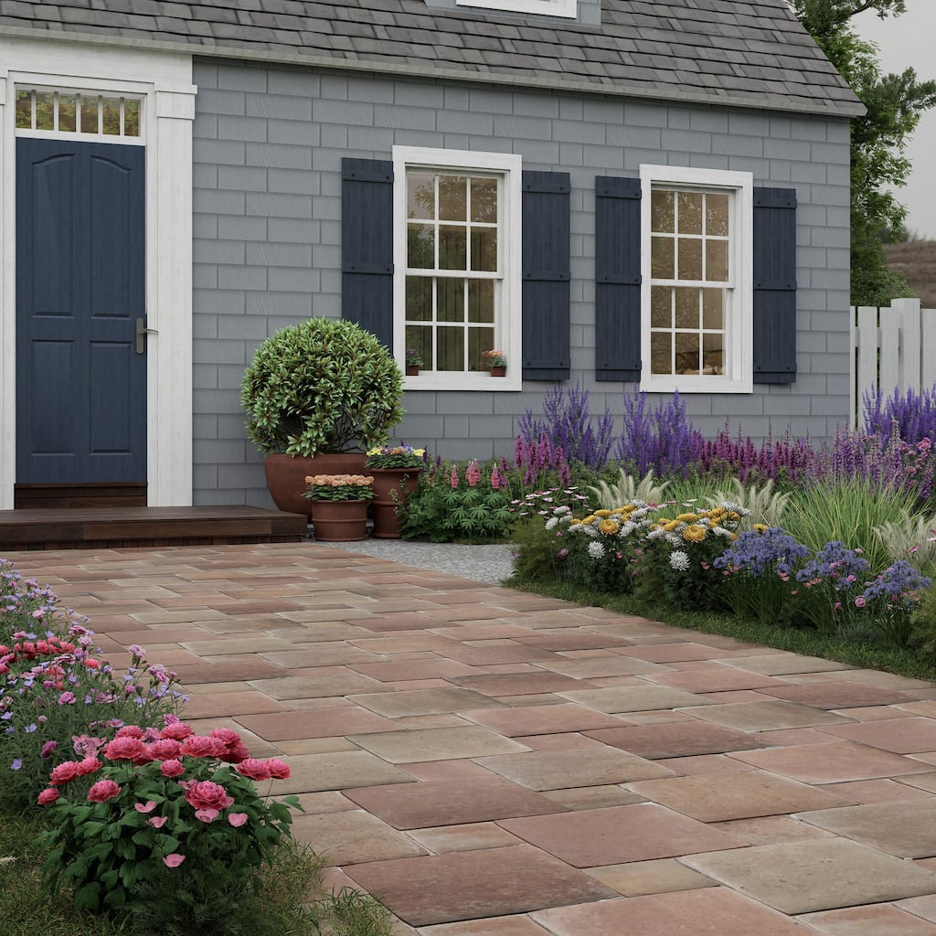 Merola Tile Benisa Marelle Cotto with Cotto Taco 11-7/8" x 17-3/4" Porcelain Floor and Wall Tile - Case (22 Tiles)