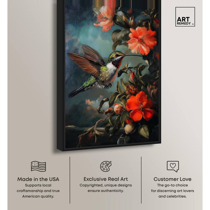 Whirring Wings II Canvas by Art Remedy