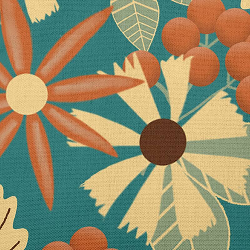Fall Floral Indoor/Outdoor Throw Pillow