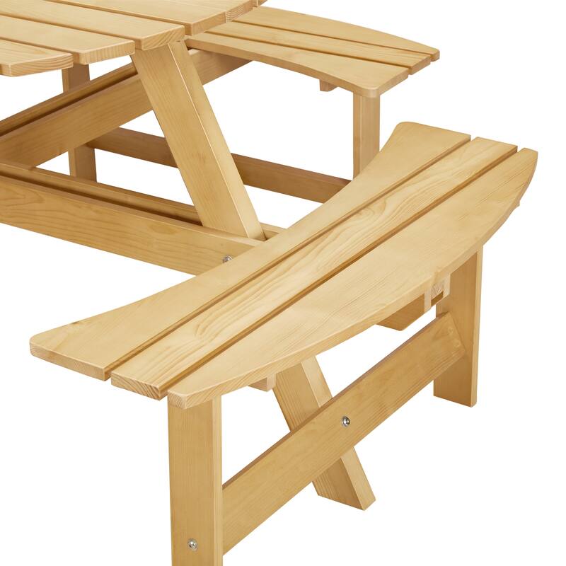 Outside Picnic Table Set with Benches for Garden,Backyard,Porch,Patio