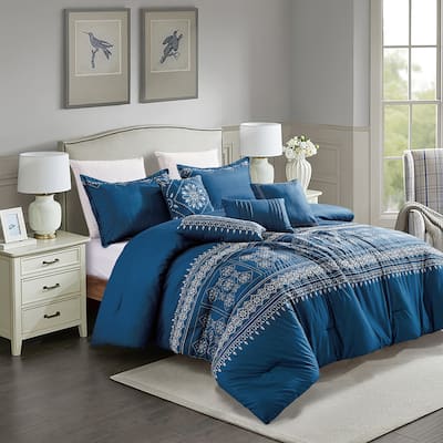 Indira Luxury 7 Piece Comforter set