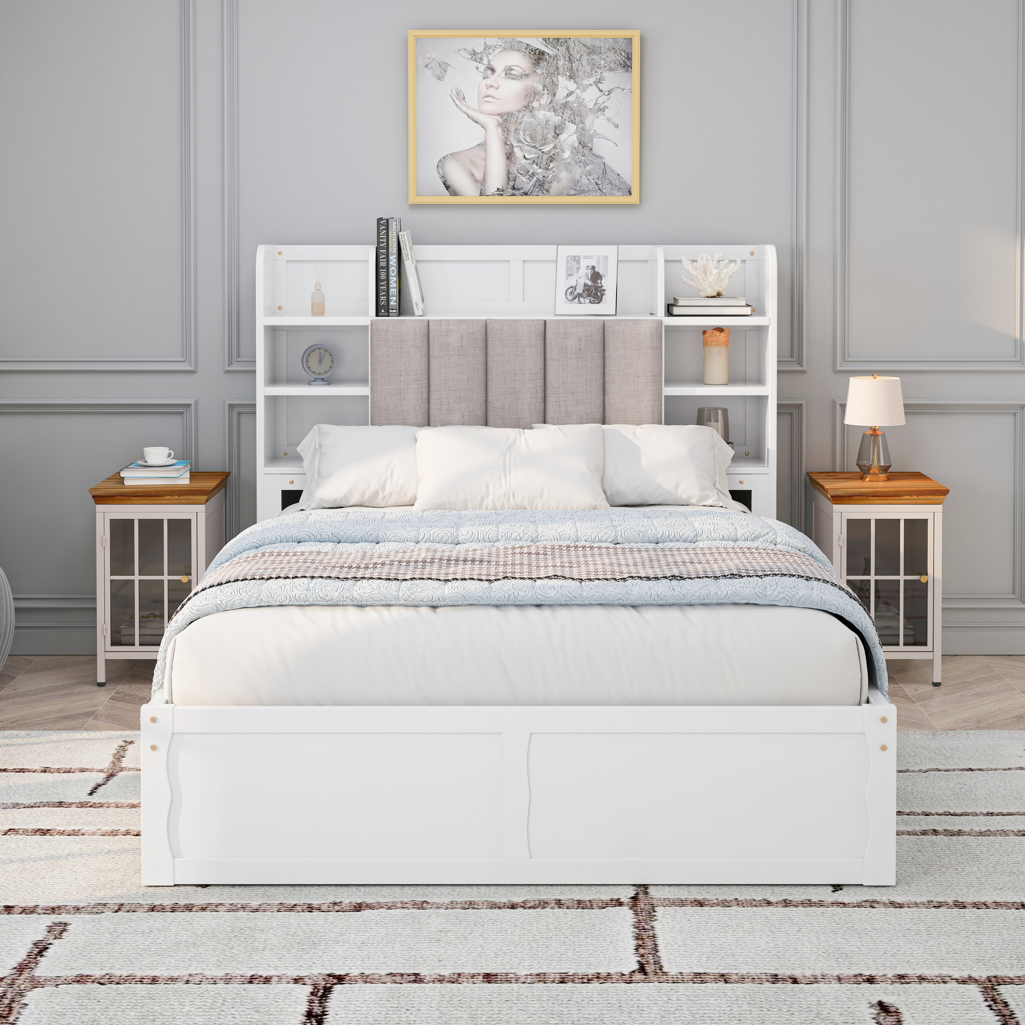 Portable full size bed cheap
