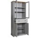 preview thumbnail 10 of 25, VEIKOUS 72 in. H Kitchen Storage Pantry Cabinet Closet with Doors and Adjustable Shelves