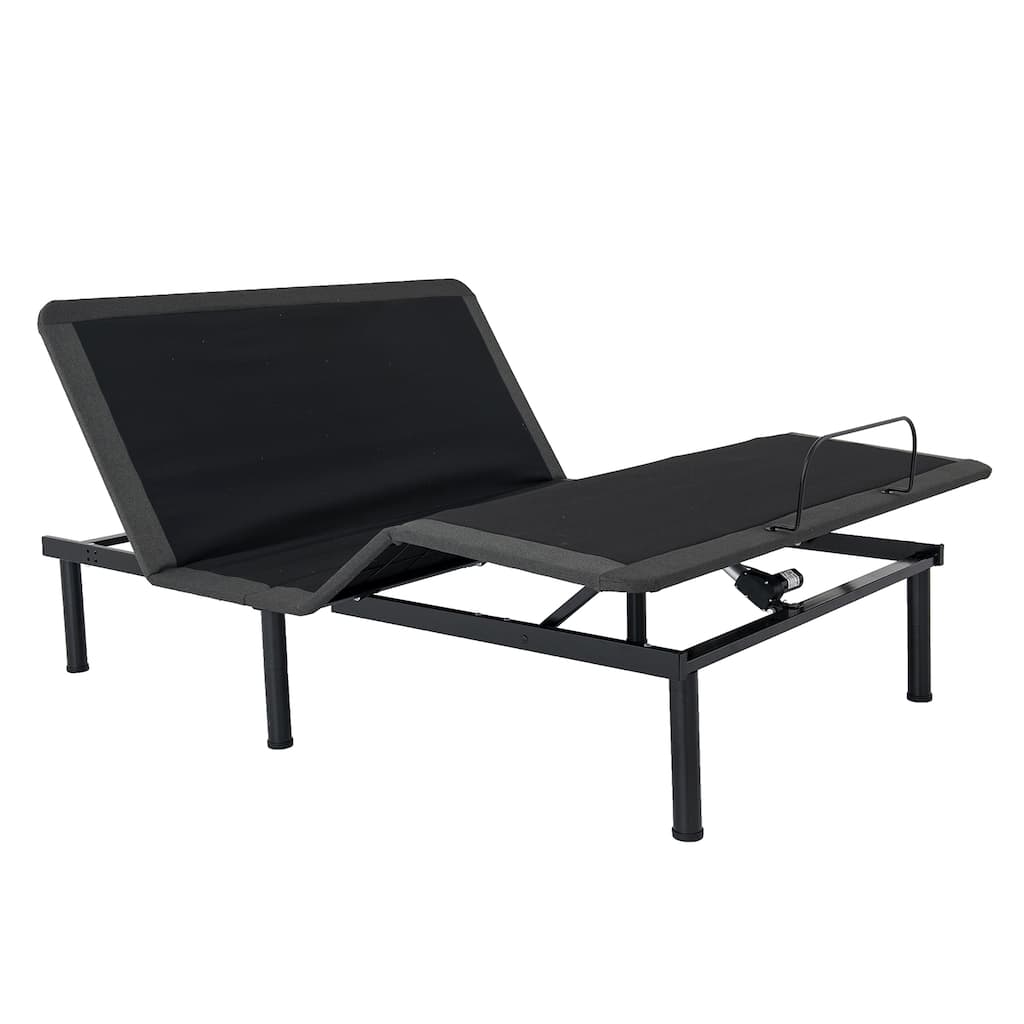 Queen Size Adjustable Bed Frame with Voice Control and Quick Assembly