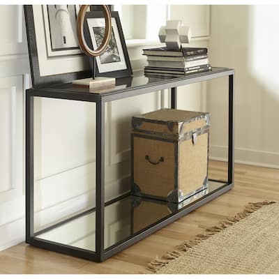 Ellis Smoked Glass Top Console Table