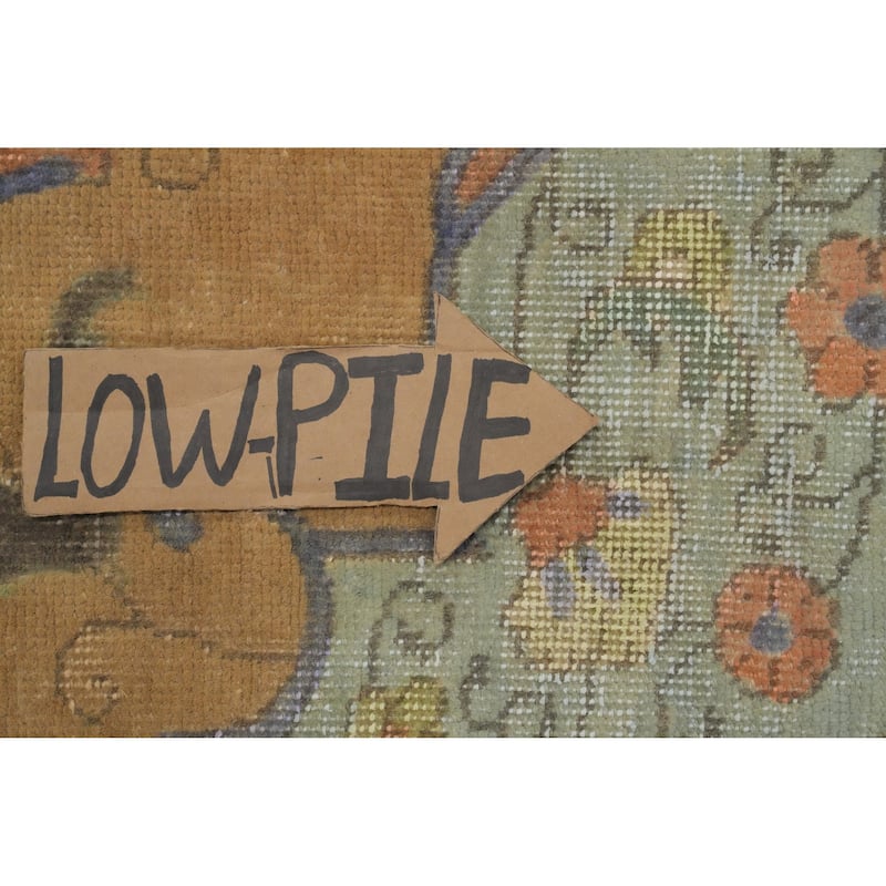 Hand Knotted Oriental 100% Wool Carpet Traditional Floral Oranges & Rust Tabriz Area Rug - 11' 11'' X 9' 4''