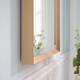Wall Mounted Back Light Bathroom Framed LED Mirror Anti- Fog With Dimmable Light Touch Sensor And Memory Function