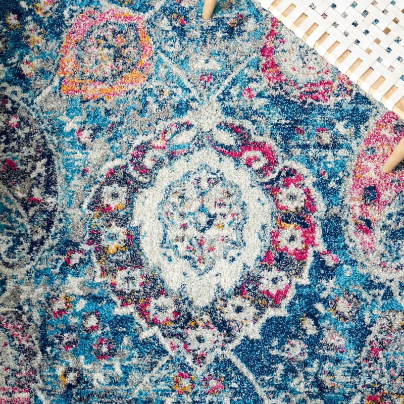 SAFAVIEH Madison Belle Boho Glam Paisley Pattern Area Rug