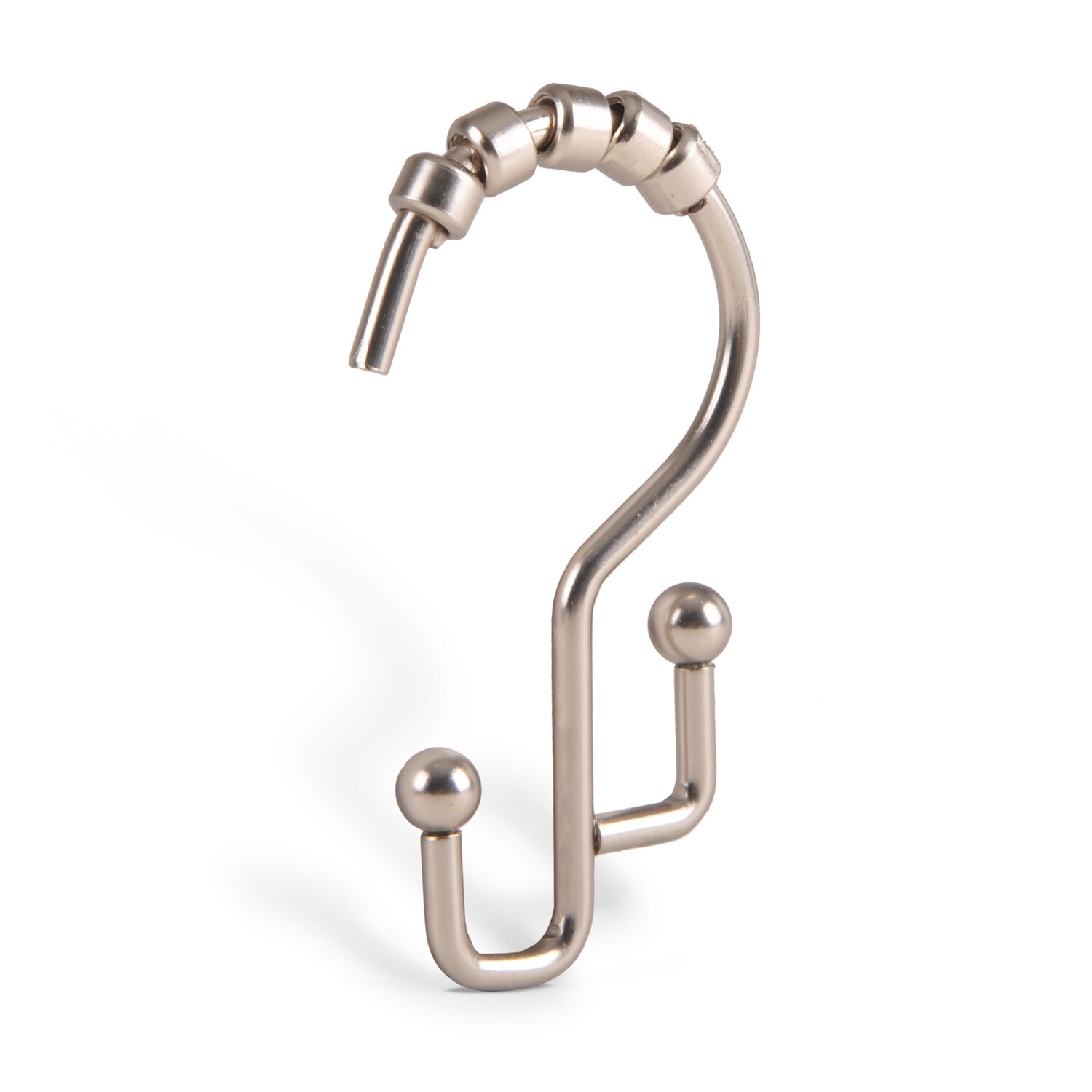 Utopia Alley Brushed Nickel Double Shower Curtain Hooks in the Shower Rings  & Hooks department at