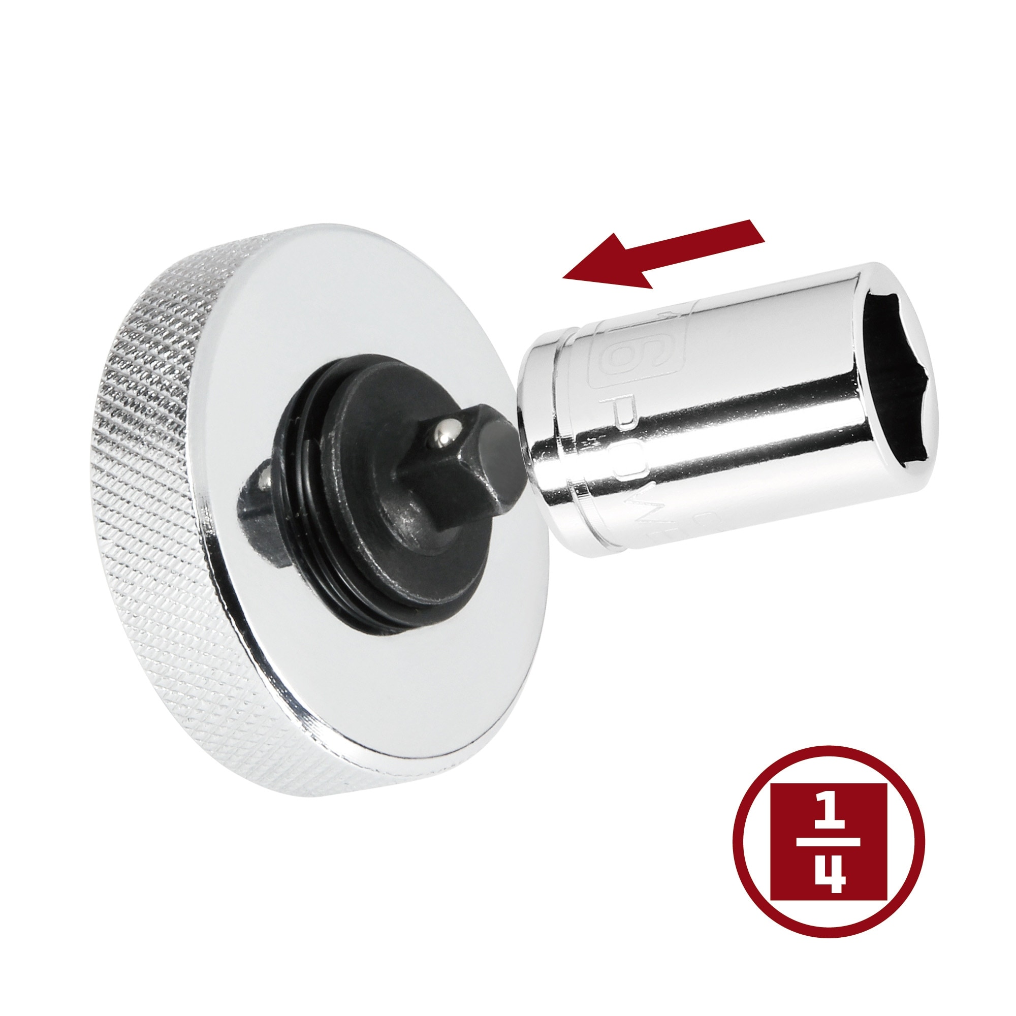 Finger Ratchet Powerbuilt 1/4-Inch Drive 2 in 1 Thumb Ratchet 