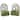 Gymax Set of 2 Decorative Raised Garden Bed Wall-mounted Metal Planter
