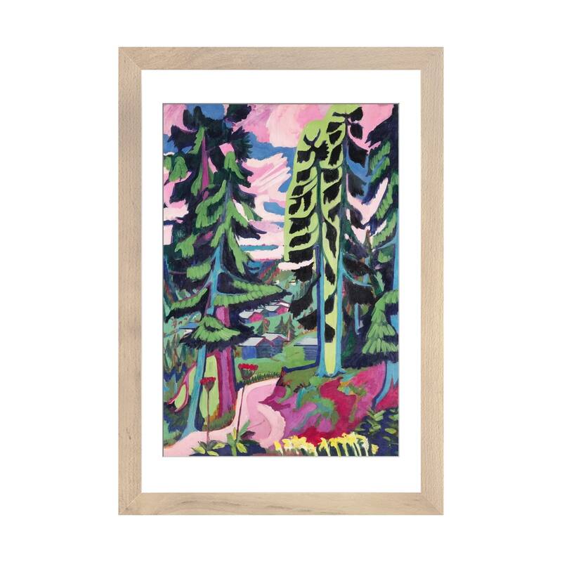 iCanvas "Wild Mountain " by Ernst Ludwig Kirchner - Natural - 32x24x1