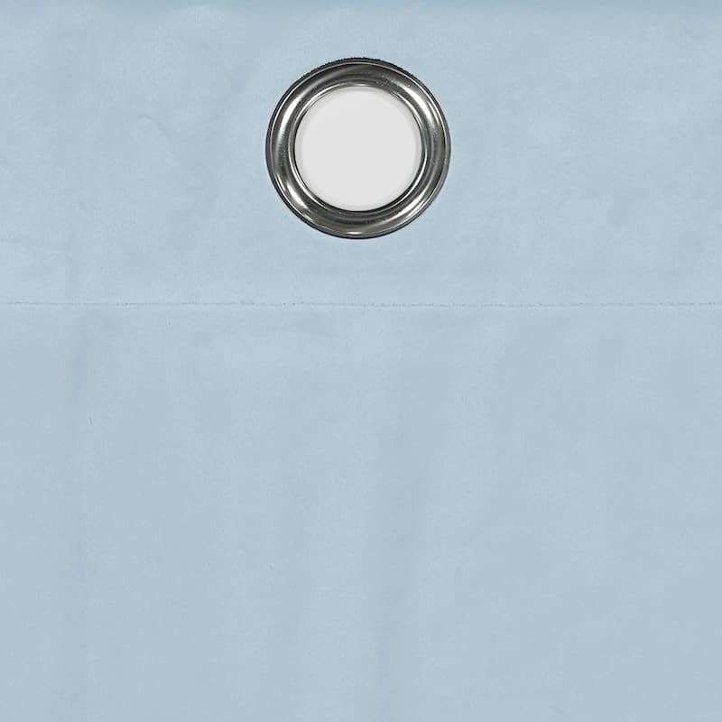 Eclipse Allira Velvet Room Darkening Grommet Noise Reduction Curtains (2 Panels)