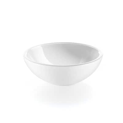 WS Bath Collections 10-3/5" Round Ceramic Vessel Bathroom Sink from
