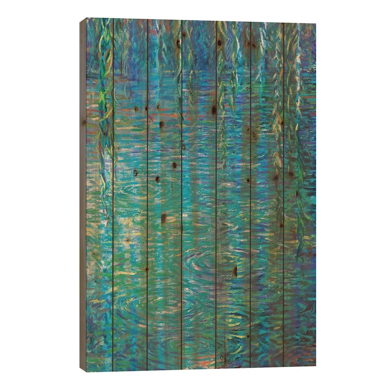 Waxwillow Lagoon III Print On Wood by Iris Scott - Multi-Color - 26x18x1.5
