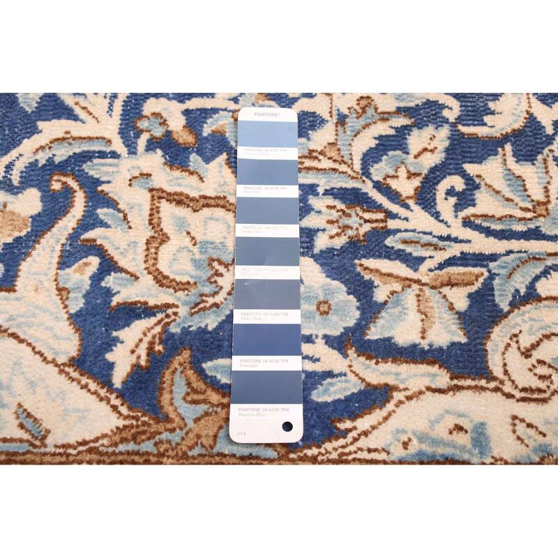 ECARPETGALLERY Hand-knotted Antalya Vintage Navy Wool Rug - 6'9 x 10'1