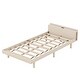 preview thumbnail 6 of 30, Twin Size Bed Frame with Storage Headboard and USB Ports, Kids Twin Bed with Support Slat, Wooden Twin Platform Bed for Bedroom