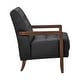 preview thumbnail 20 of 71, Leland Leather Match Accent Chair