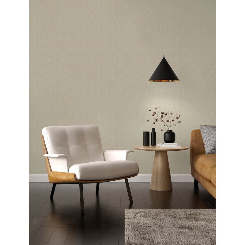 Ashbee Taupe Faux Tweed Wallpaper