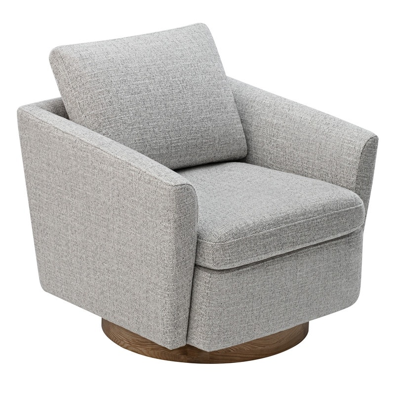 Cecilia Modern Swivel Accent chair - Cloud-Fabric