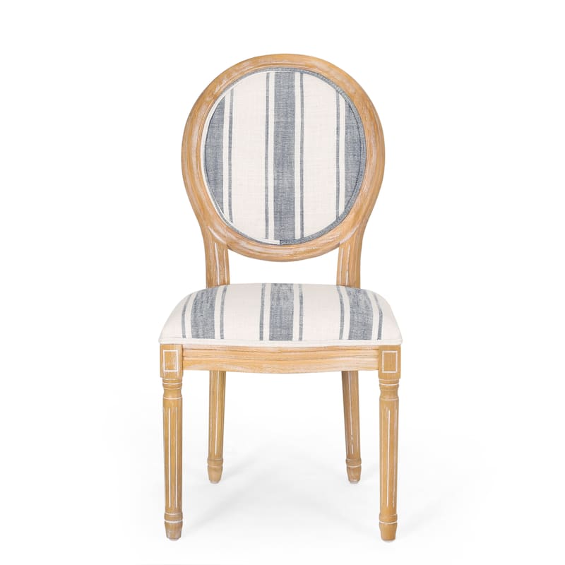 Phinnaeus French Country Fabric Rubberwood 7 Piece Dining Set with Expandable Table by Christopher Knight Home