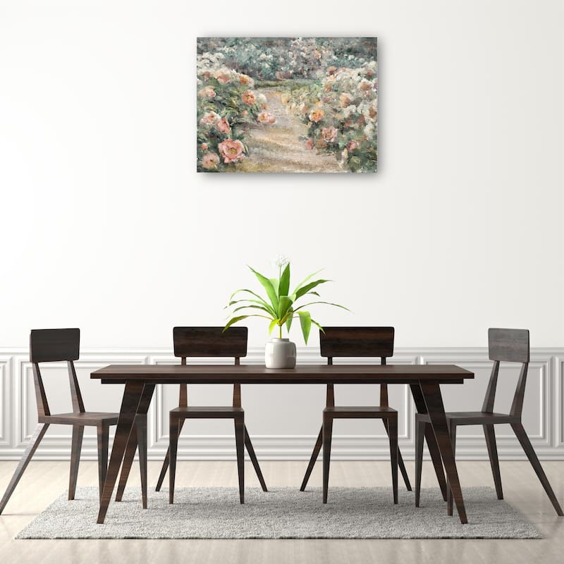 Garden Path By Studio Arts Canvas Art Print