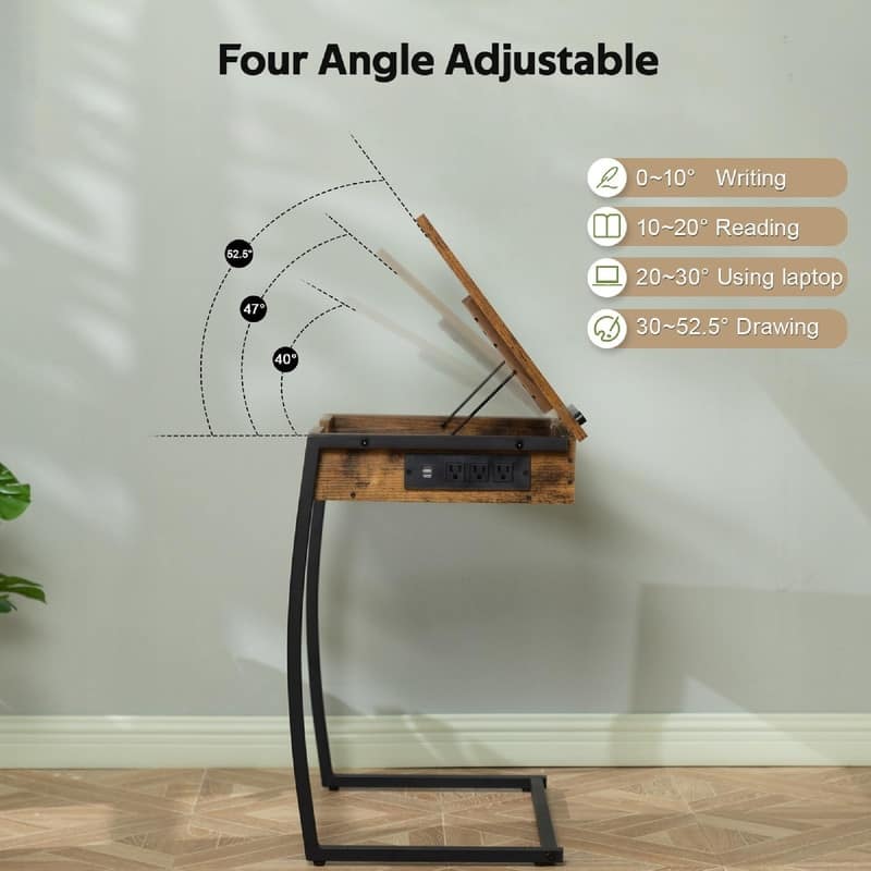 TV Tray Tables - 23.6"D x 15.75"W x 28.5"H