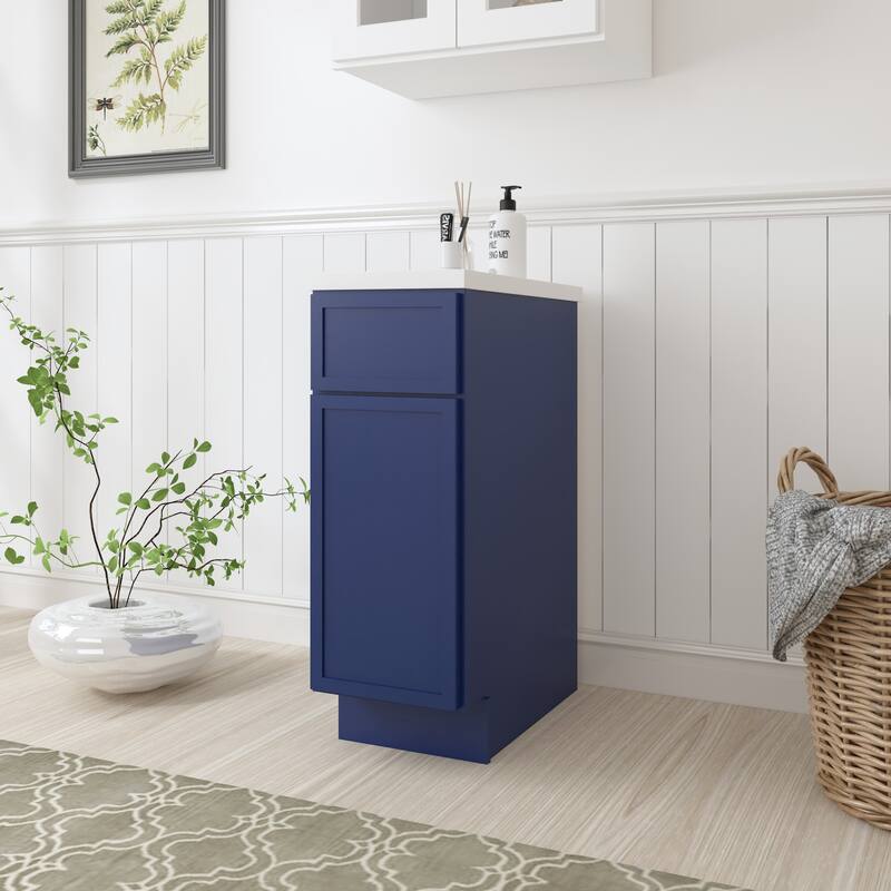 Vanity Art 12" Freestanding Single Base Storage Cabinet with Soft Close Door
