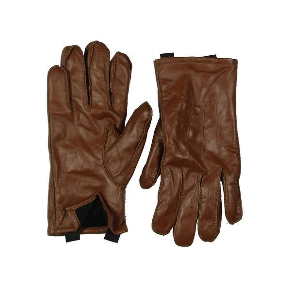 Shop Isotoner Mens Winter Gloves Leather Smart Touch M Free