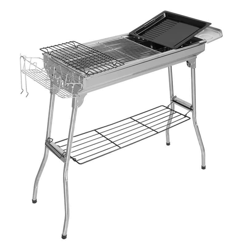 39.3''W× 27.9''H Portable Stainless Steel Grill