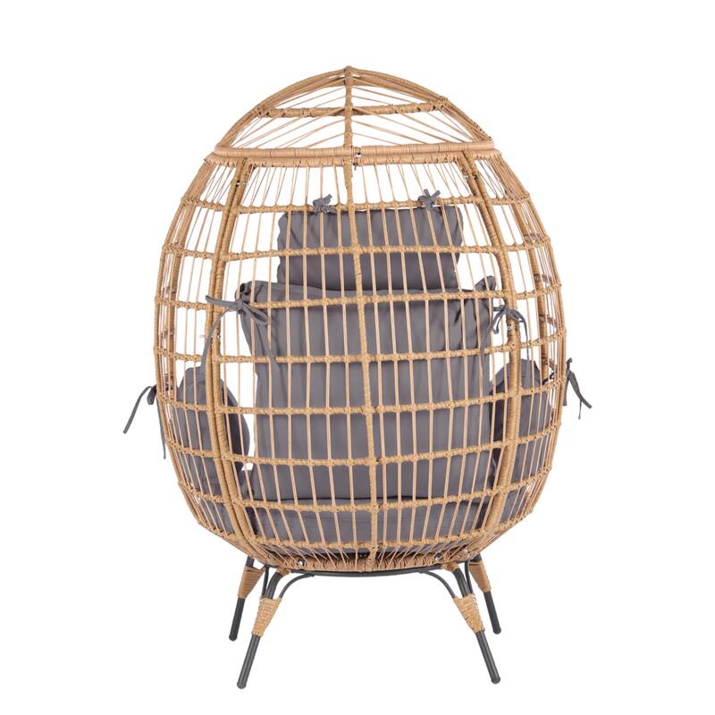 Outdoor Indoor Wicker Egg Chair with Cushion Bed Bath & Beyond 39969465